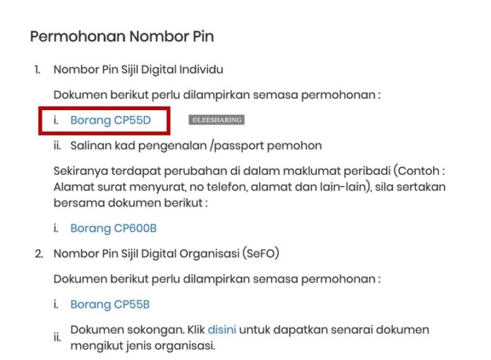 上网获取报税户口 Nombor Pin 方法!跟着步骤注册电子报税（e-filing）户口! - LEESHARING